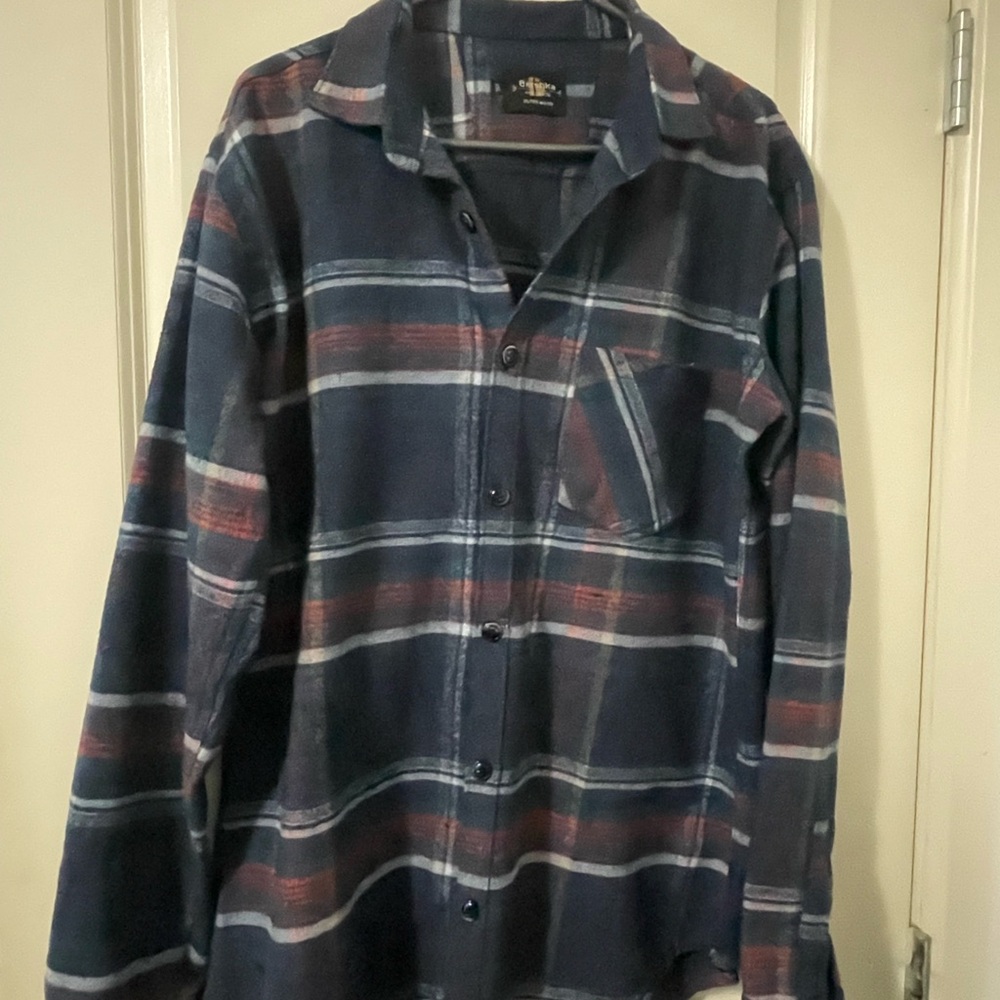 Bershka button up plaid shirt